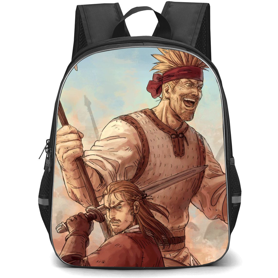 Vinland Saga Backpack StudentPack - Thorkell and Asgeir Side Portrait