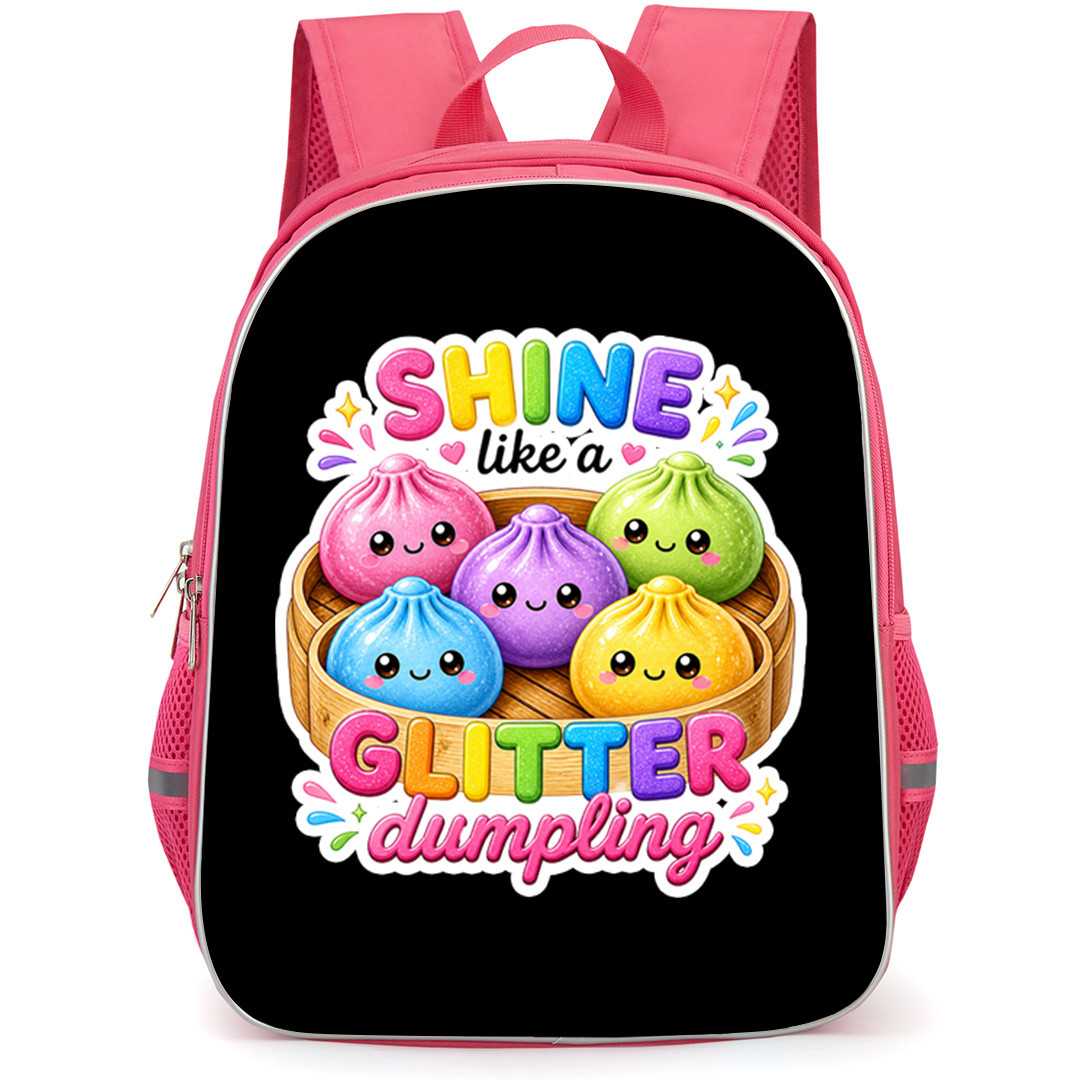 Glitter Dumplings Backpack School Bag StudentPack - Glitter Dumplings In Bamboo Basket Sticker
