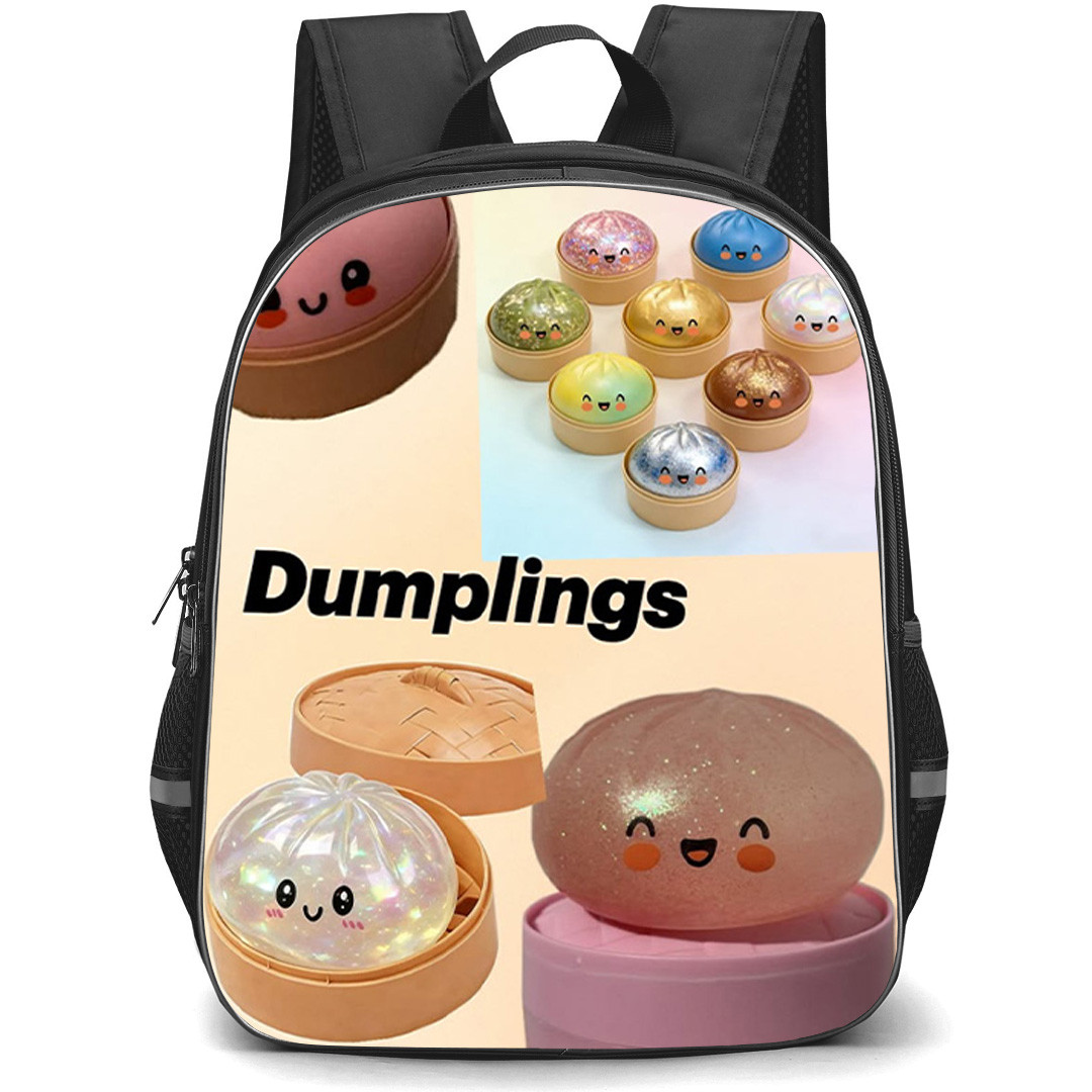 Glitter Dumplings Backpack School Bag StudentPack - Glitter Dumplings Cute Glitter Squishy Friends Poster