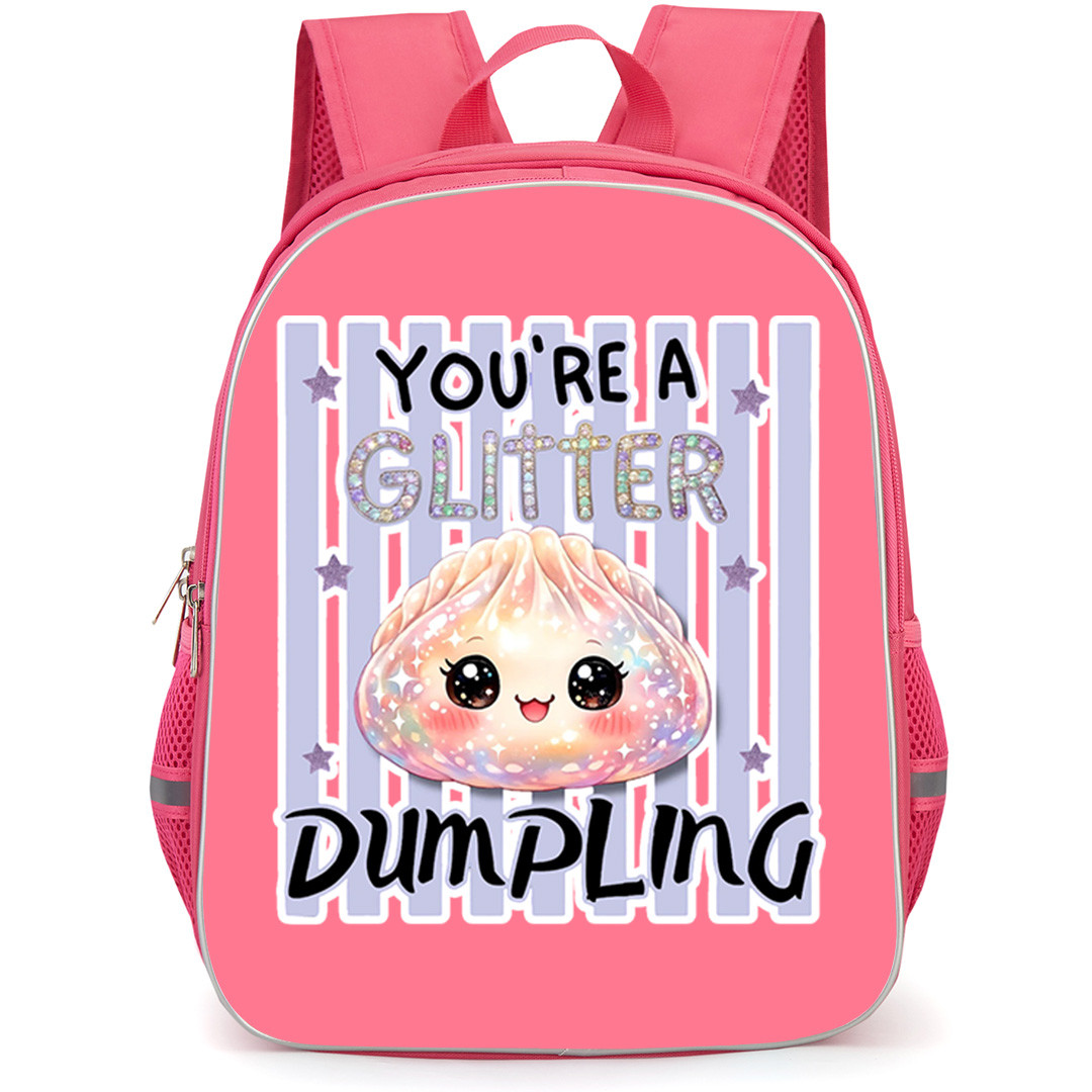 Glitter Dumplings Backpack School Bag StudentPack - Glitter Dumplings You Are A Glitter Dumpling Kawaii Quote Sticker