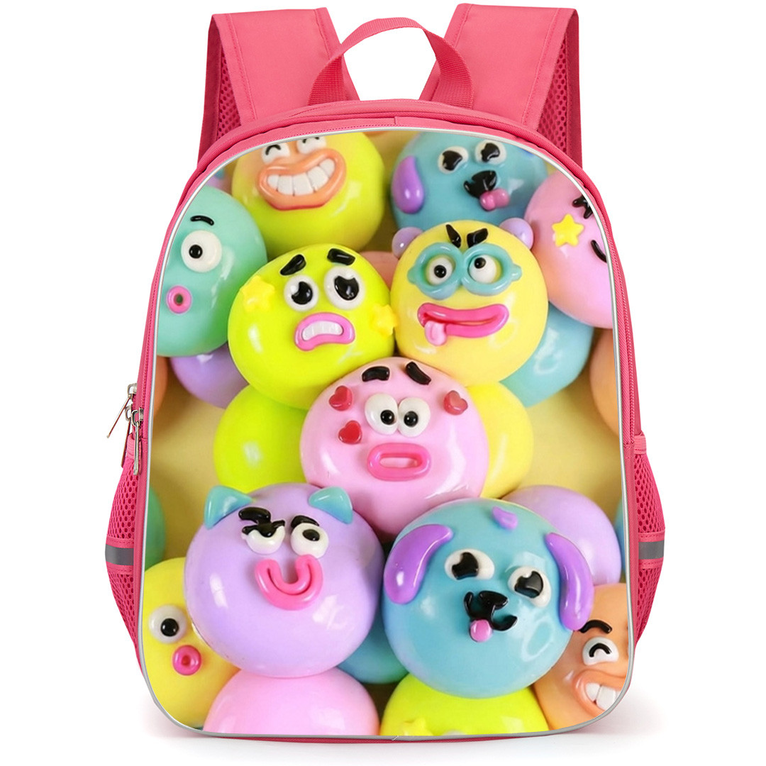 Smushers Backpack School Bag StudentPack - Smushers Funny Emoji Character Collage Poster
