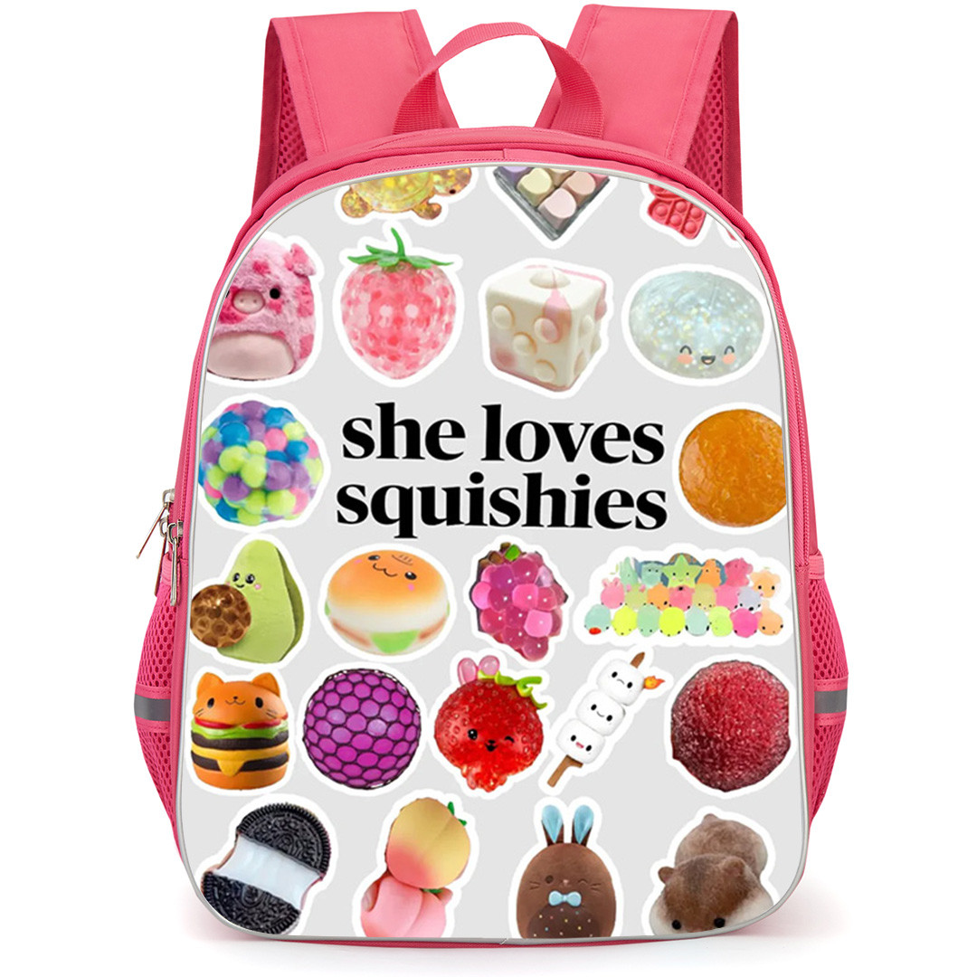 Squishies Backpack School Bag StudentPack - Squishies Kawaii Stress Relief Toy Collage Poster