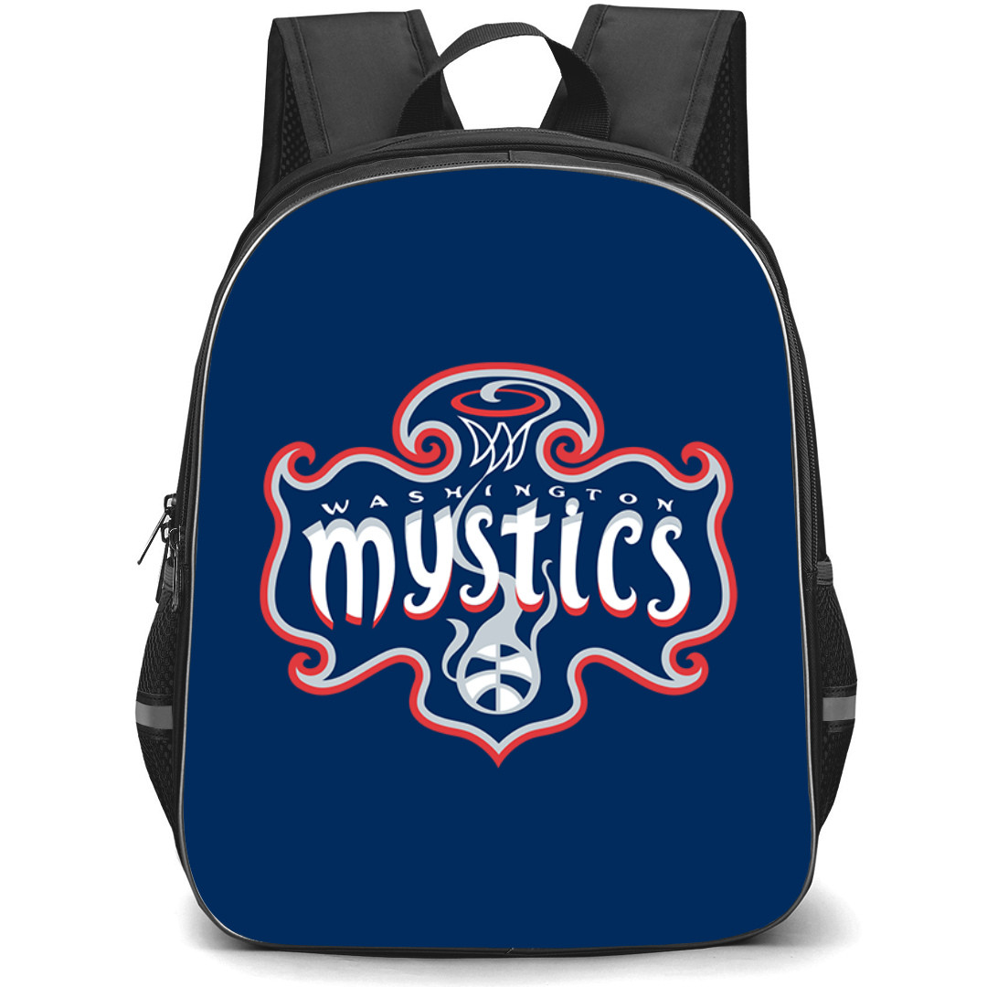 WNBA Washington Mystics Backpack StudentPack - Washington Mystics Logo On Blue Background