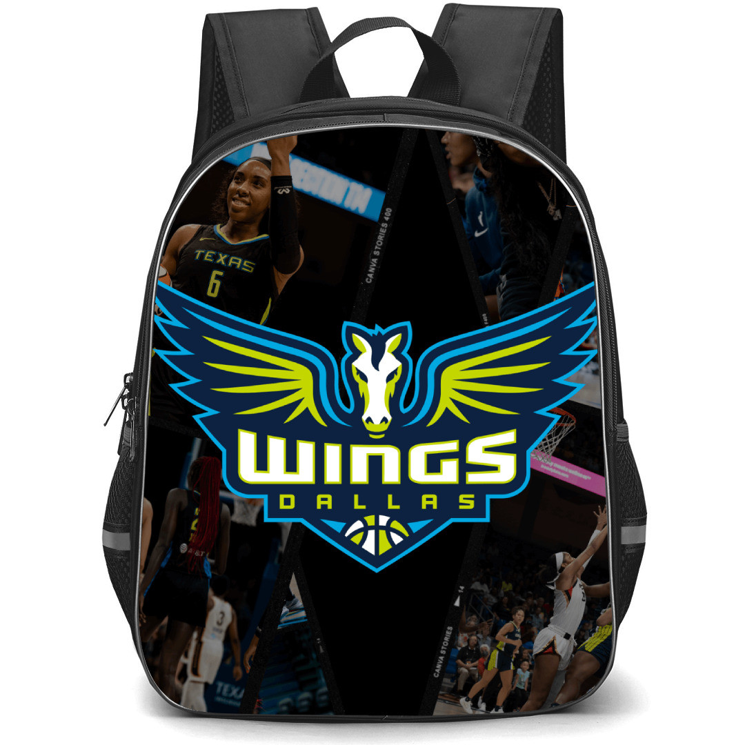 WNBA Dallas Wings Backpack StudentPack - Dallas Wings Logo On Match Picture Background Sticker