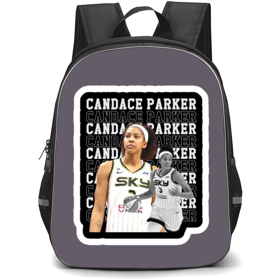 WNBA Candace Parker Backpack StudentPack - Candace Parker Portrait On Word Art Sticker