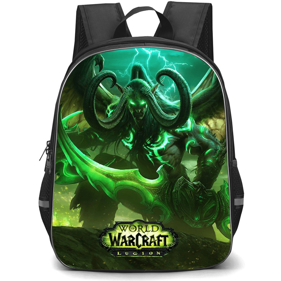 World of Warcraft Legion Backpack School Bag StudentPack - Legion Illidan Stormrage Poster