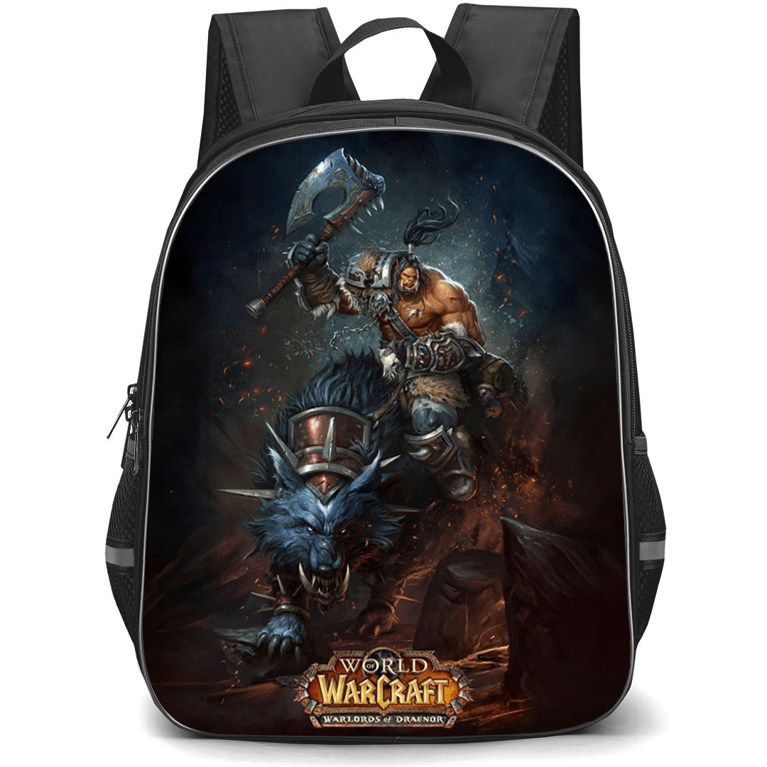 World of Warcraft Warlords of Draenor Backpack School Bag StudentPack - Warlords of Draenor Poster Art
