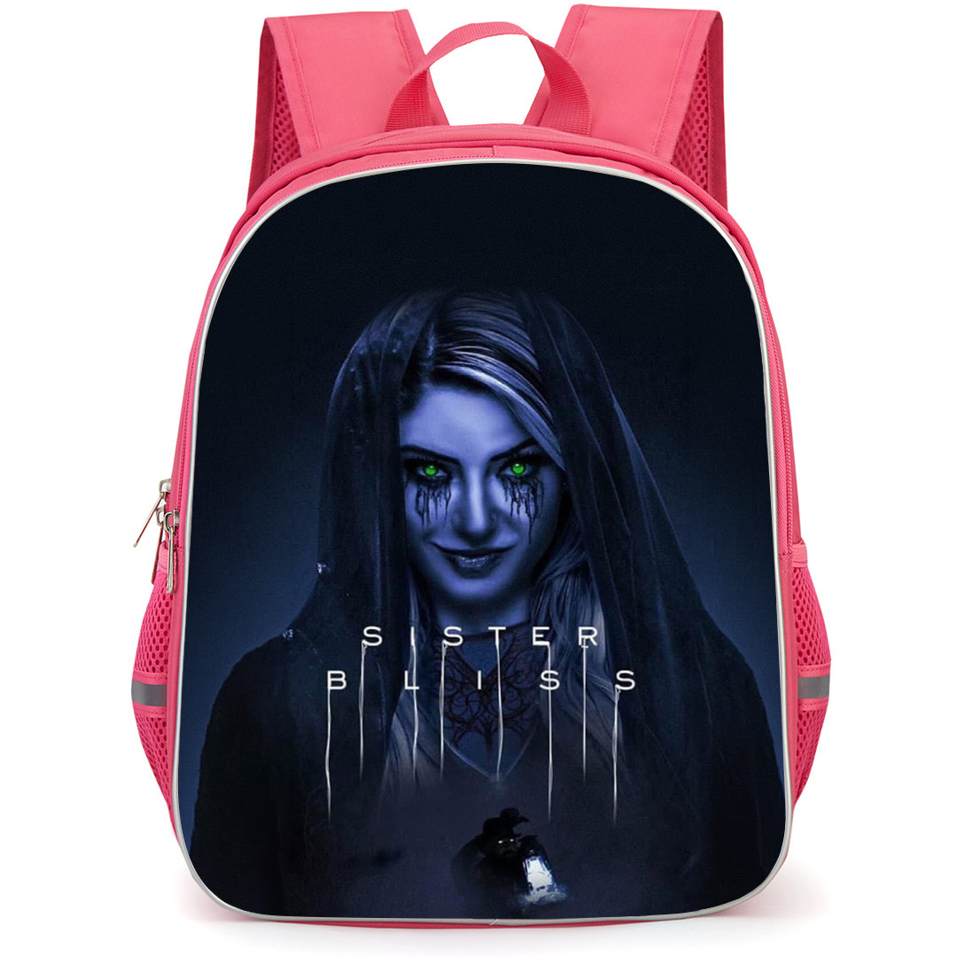 WWE Alexa Bliss Backpack School Bag StudentPack - Alexa Bliss Sister Bliss Creepy Portrait Poster
