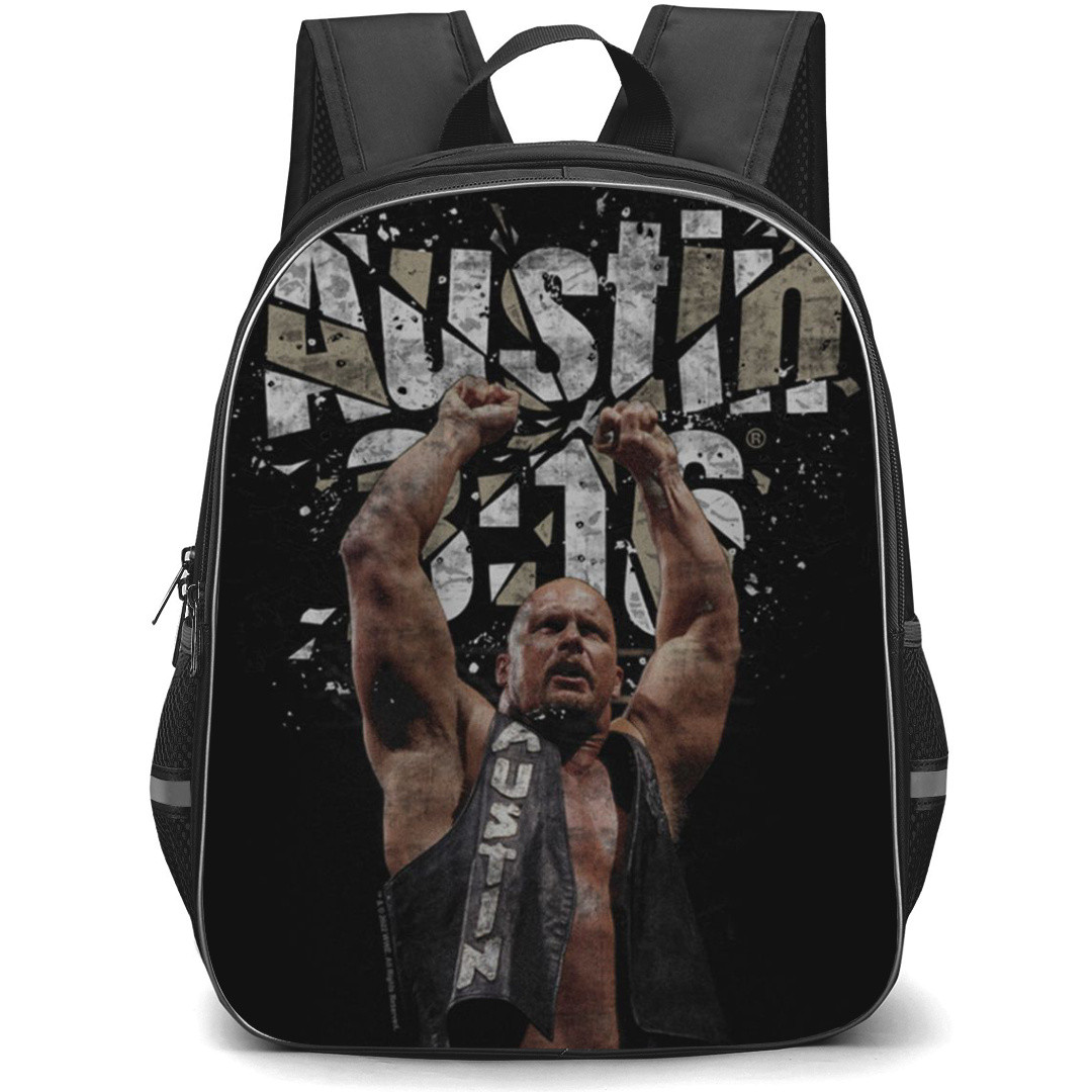 WWE Stone Cold Steve Austin Backpack StudentPack - Stone Cold Steve Austin 3:16 Arms Up