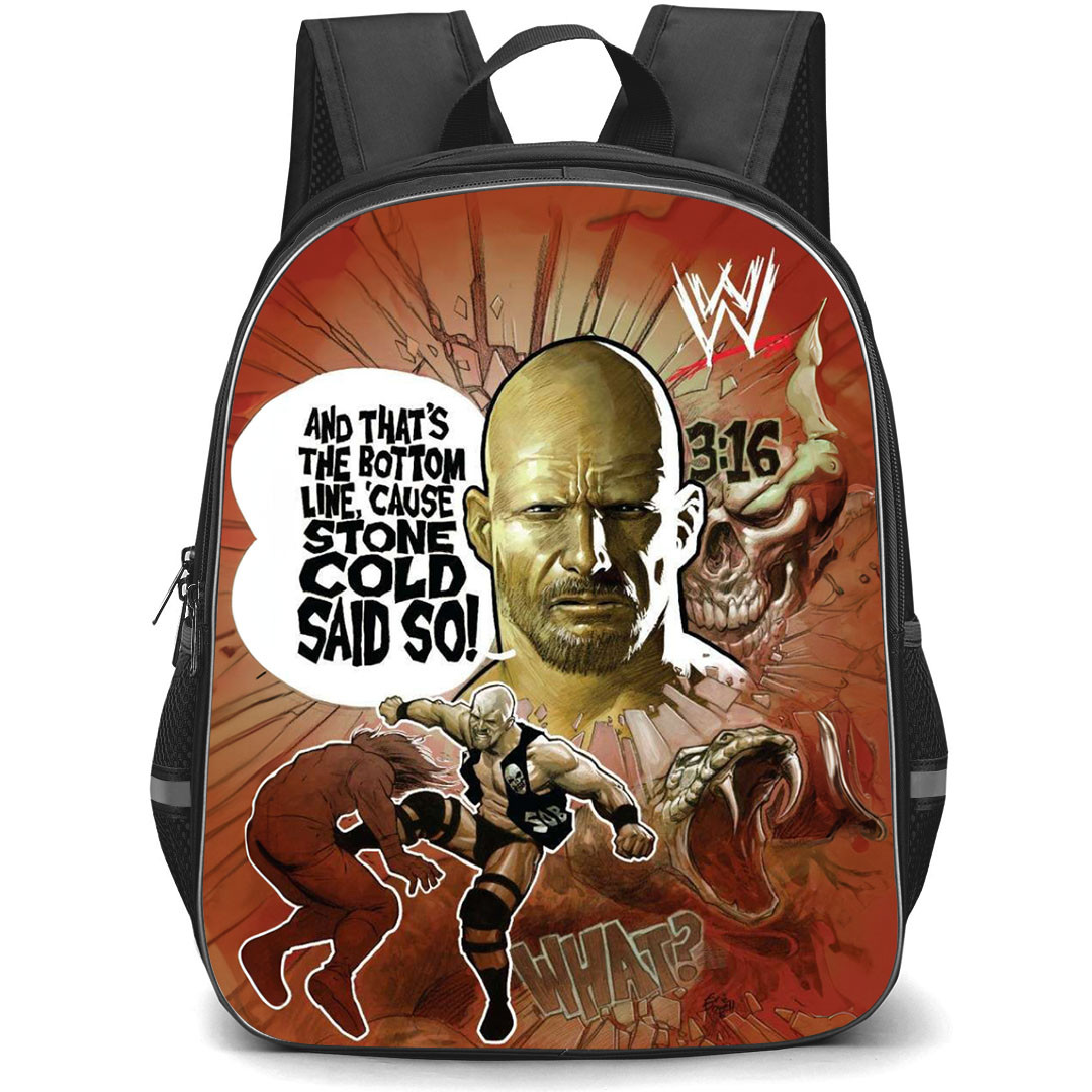 WWE Steve Austin Backpack StudentPack - Steve Austin Comic Art