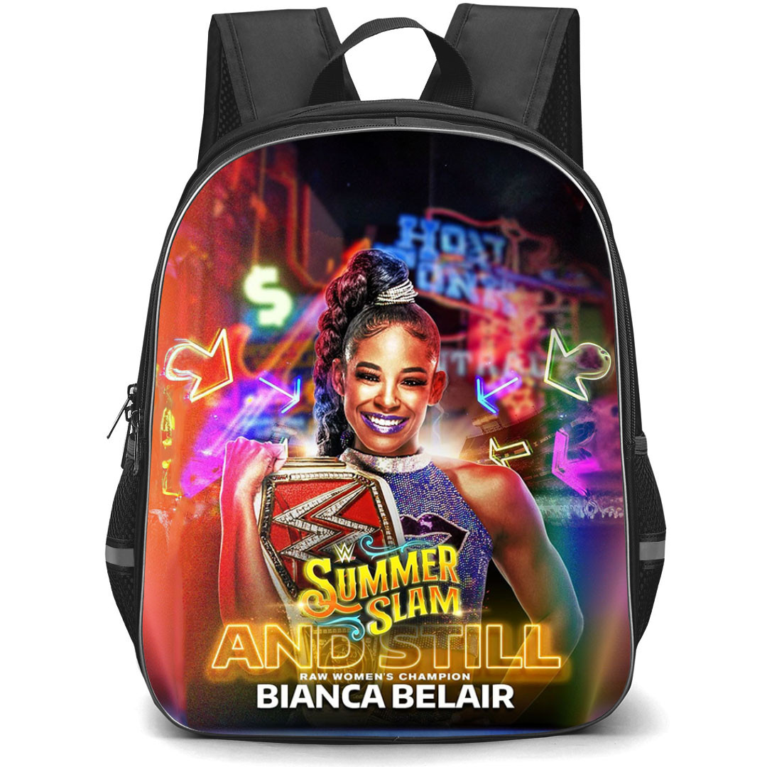 WWE Bianca Belair Backpack StudentPack - Bianca Belair Summer Slam Championship Belt