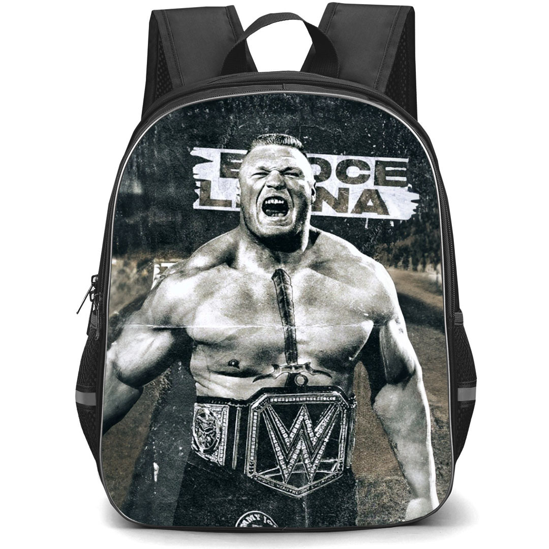 WWE Brock Lesnar Backpack StudentPack - Brock Lesnar Grayscale Championship Belt