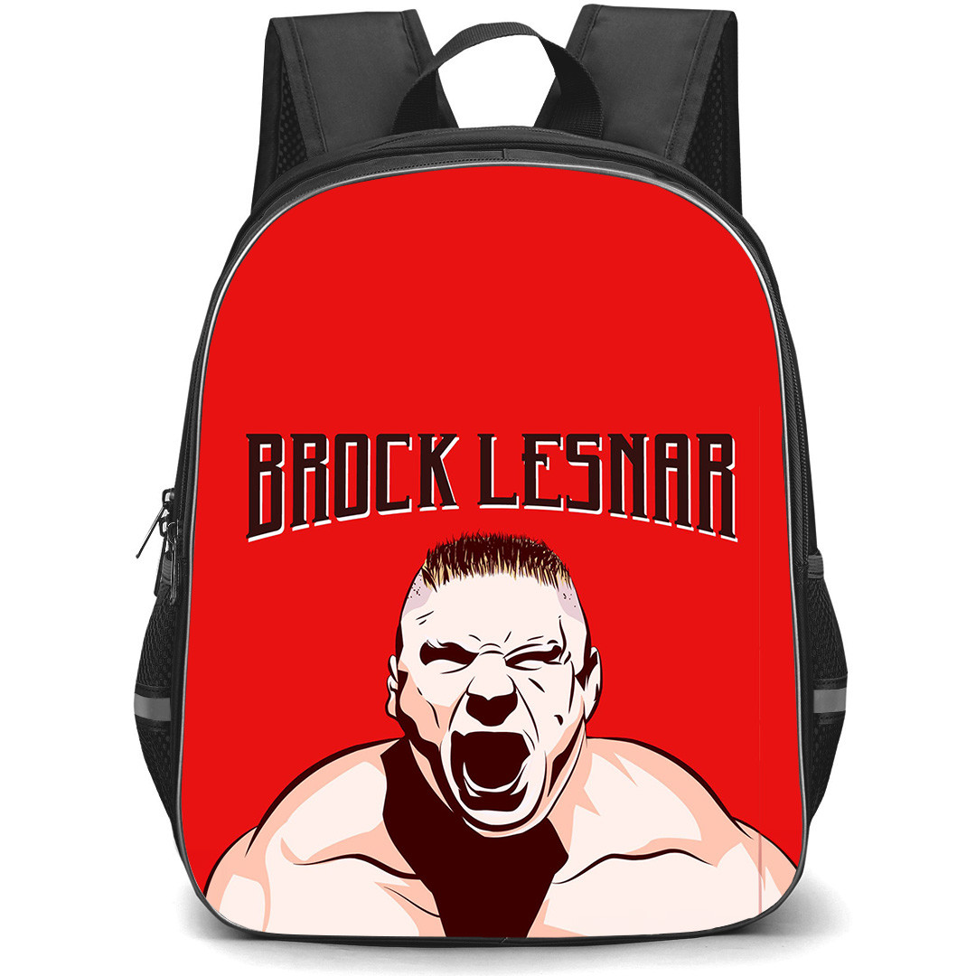 WWE Brock Lesnar Backpack StudentPack - Brock Lesnar Shouting Illustration