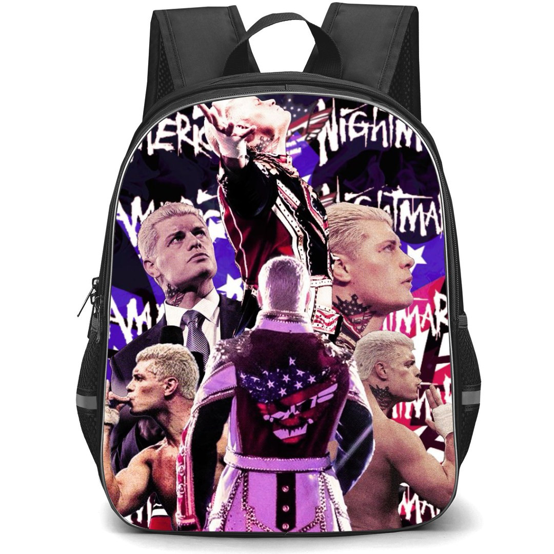 WWE Cody Rhodes Backpack StudentPack - Cody Rhodes Nightmare Collage