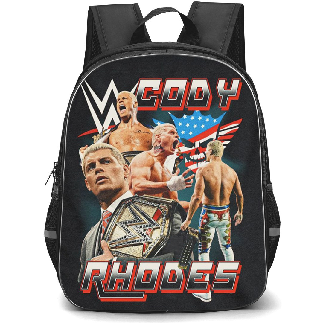 Cody Rhodes Backpack StudentPack - Cody Rhodes Retro Sticker On Dark Background