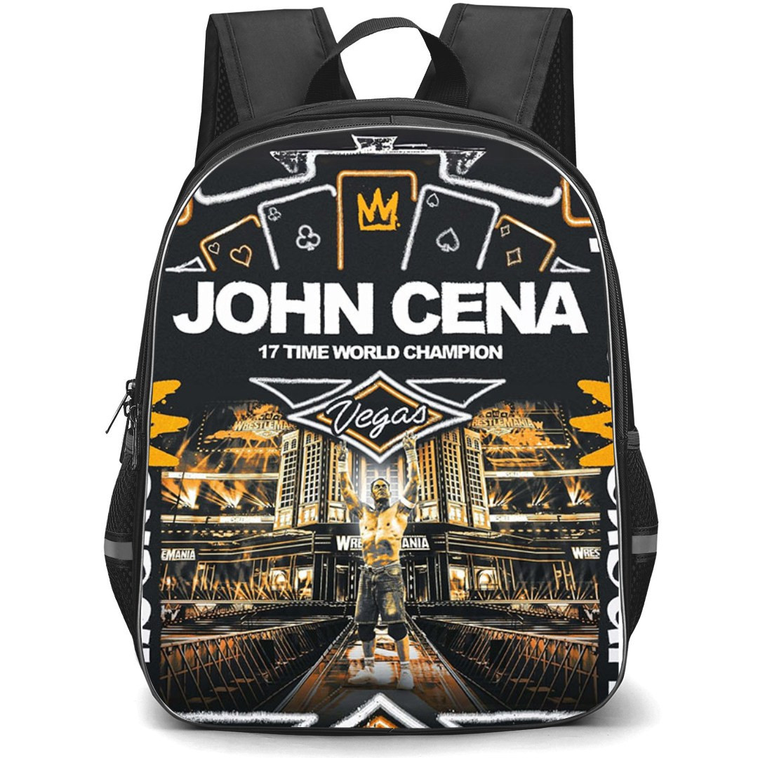 John Cena Backpack StudentPack - John Cena 17 Time World Champion Illustration Art Poster