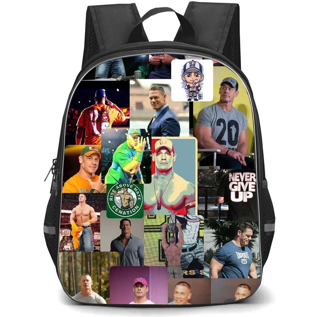 WWE John Cena Backpack StudentPack - John Cena Portrait Collage