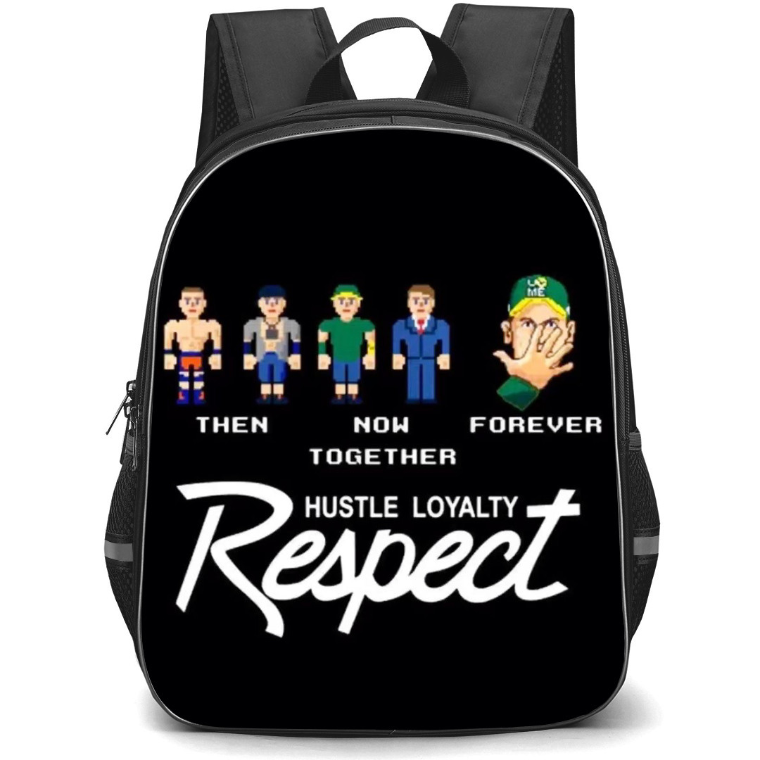 WWE John Cena Backpack StudentPack - John Cena Respect Pixel Art