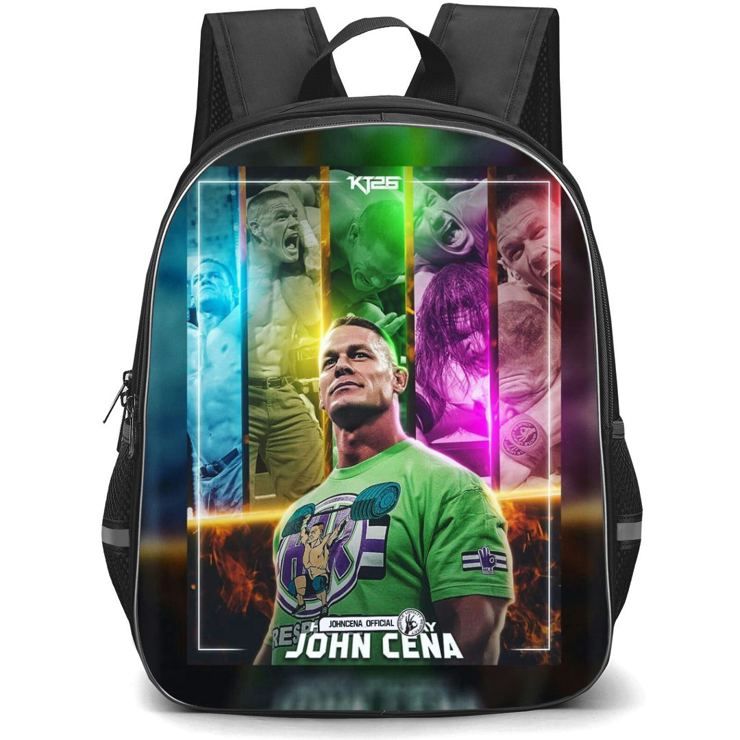 WWE John Cena Backpack StudentPack - John Cena Side Portrait Poster Art