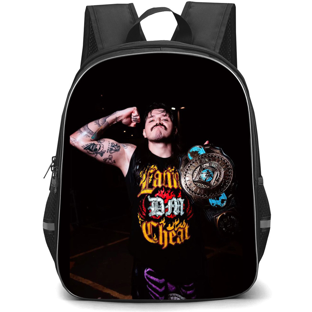 WWE Dominik Mysterio Backpack School Bag StudentPack - Dominik Mysterio Bicep Belt Champion Portrait