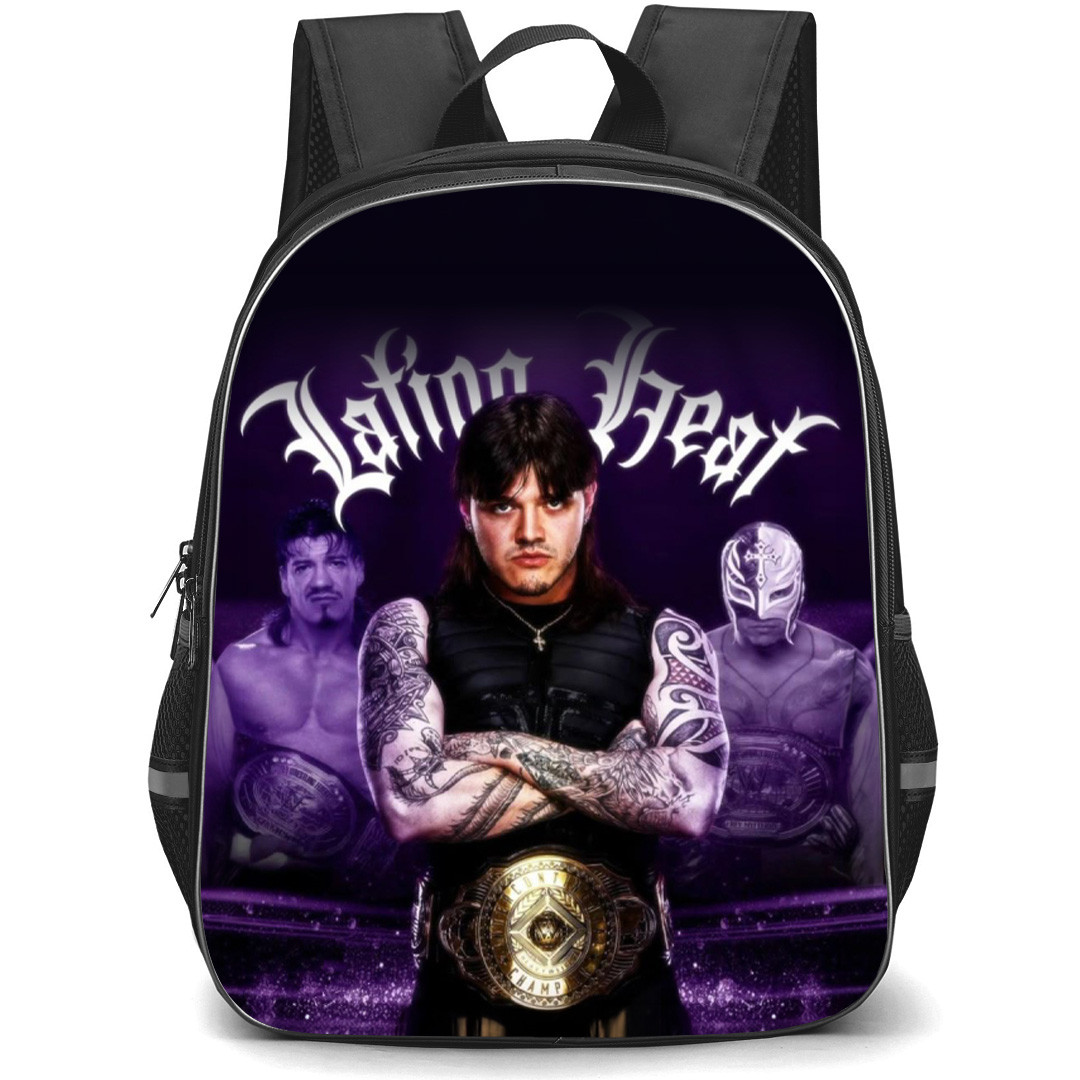 WWE Dominik Mysterio Backpack School Bag StudentPack - Dominik Mysterio Latino Heat Fierce Portrait Poster