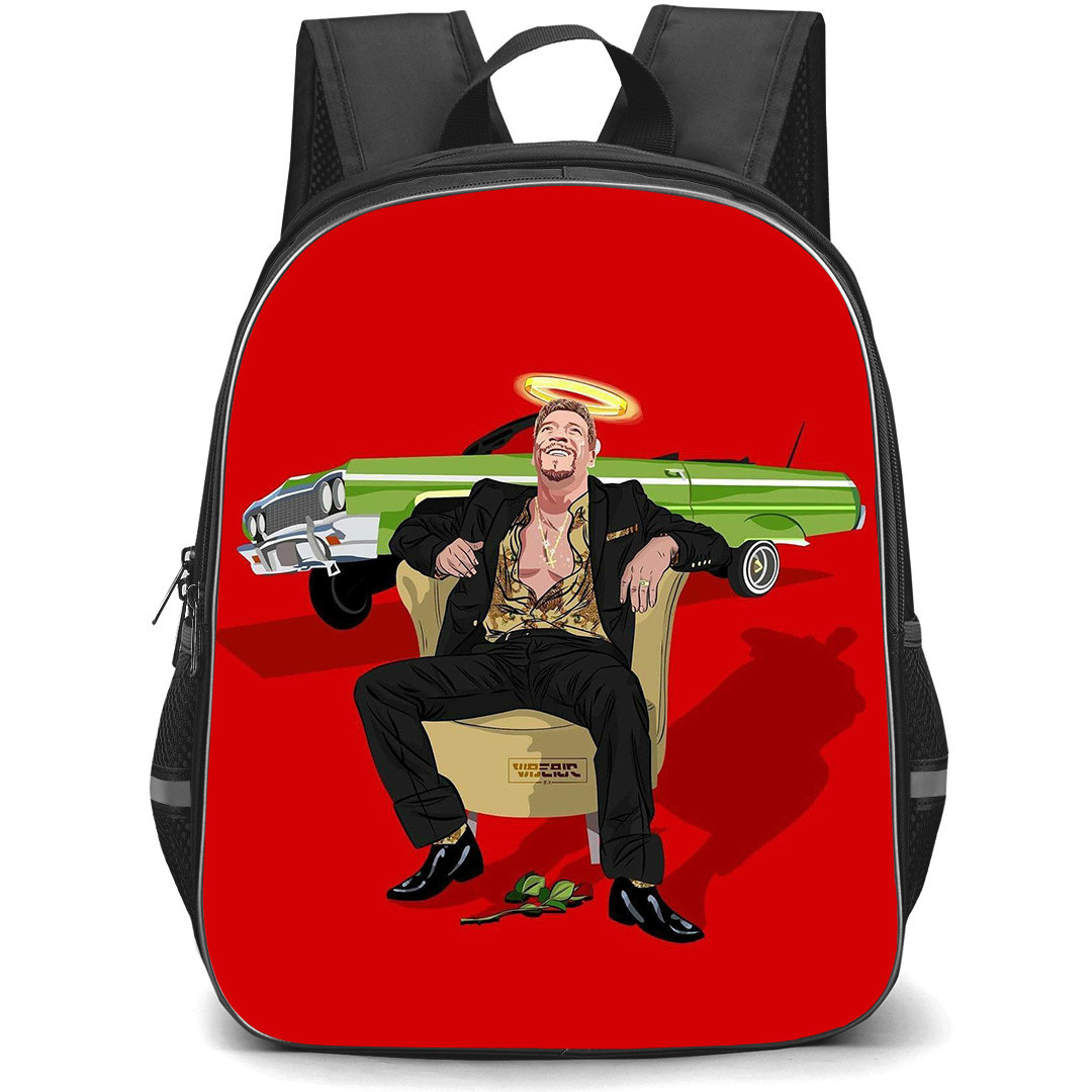 WWE Eddie Guerrero Backpack StudentPack - Eddie Guerrero Halo Cartoon Art