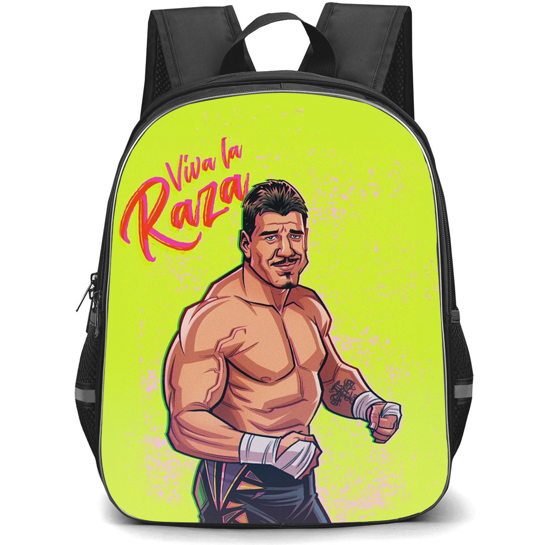 WWE Eddie Guerrero Backpack StudentPack - Eddie Guerrero Viva Raza Cartoon Art