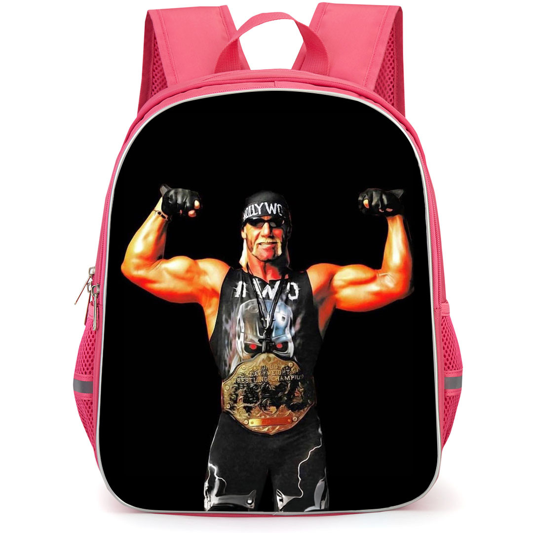 WWE Hollywood Hulk Hogan Backpack StudentPack - Wrestler Standing On Black Background