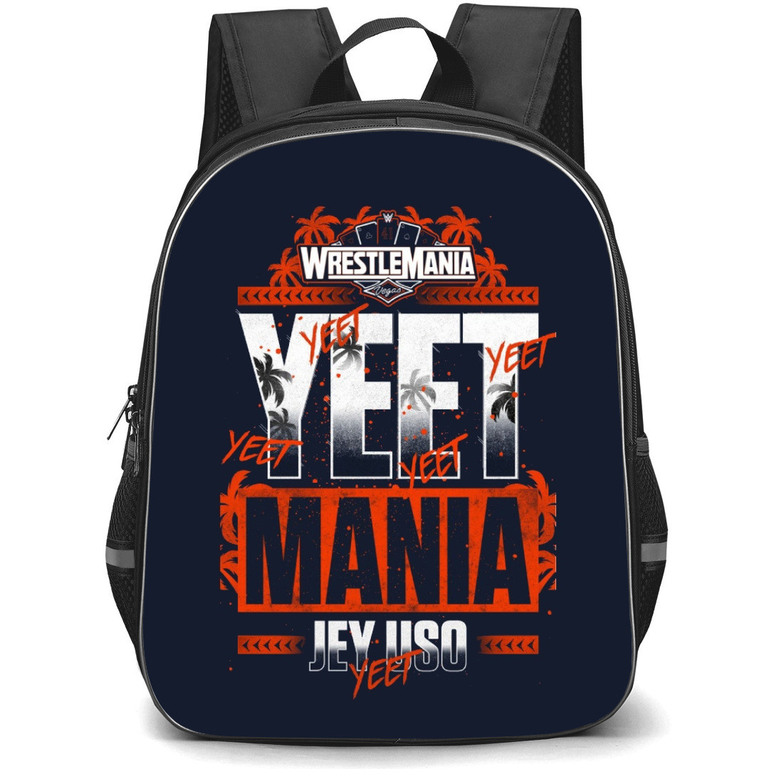 WWE Jey Uso Backpack StudentPack - Jey Uso Logo Wrestlemania Yeet Mania