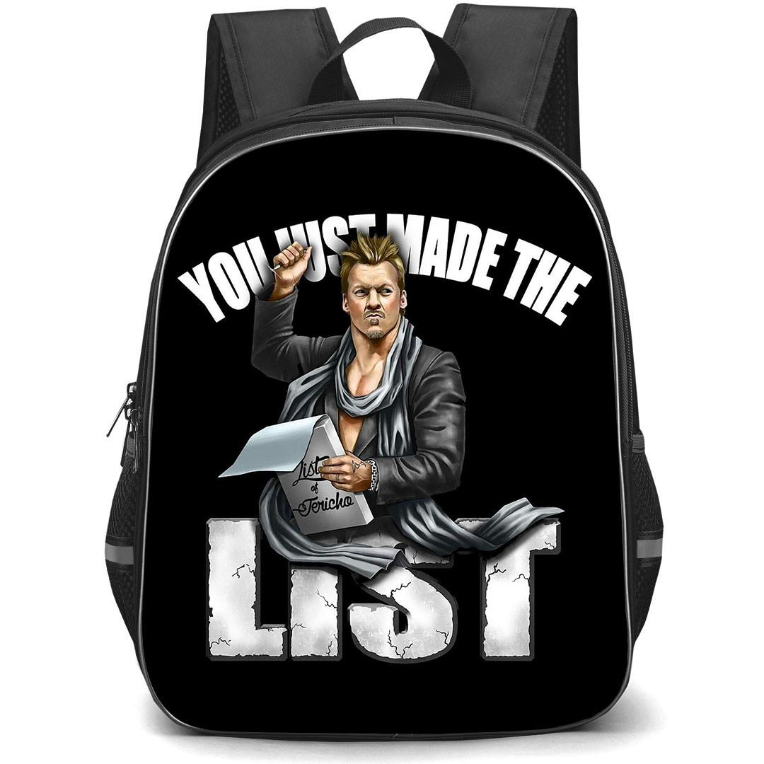WWE Chris Jericho Backpack StudentPack - Chris Jericho Just Made The List Cartoon Art