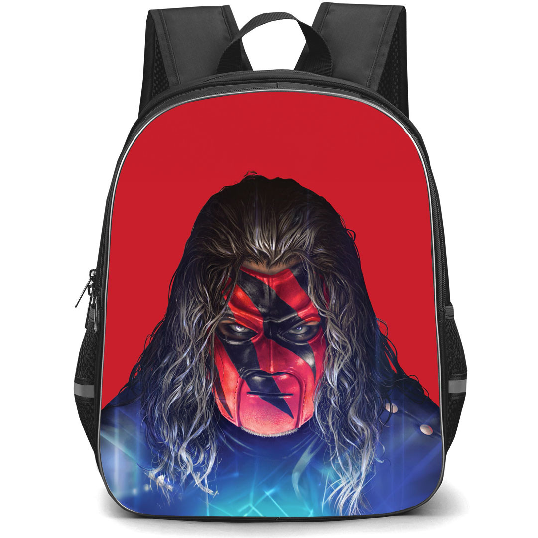 WWE Kane Backpack StudentPack - Kane Portrait On Red Background
