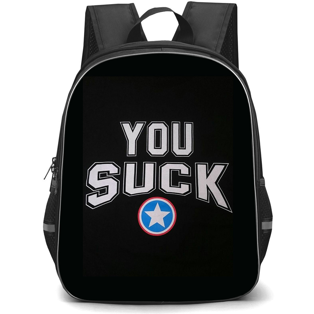 WWE Kurt Angle Backpack StudentPack - Kurt Angle You Suck Logo
