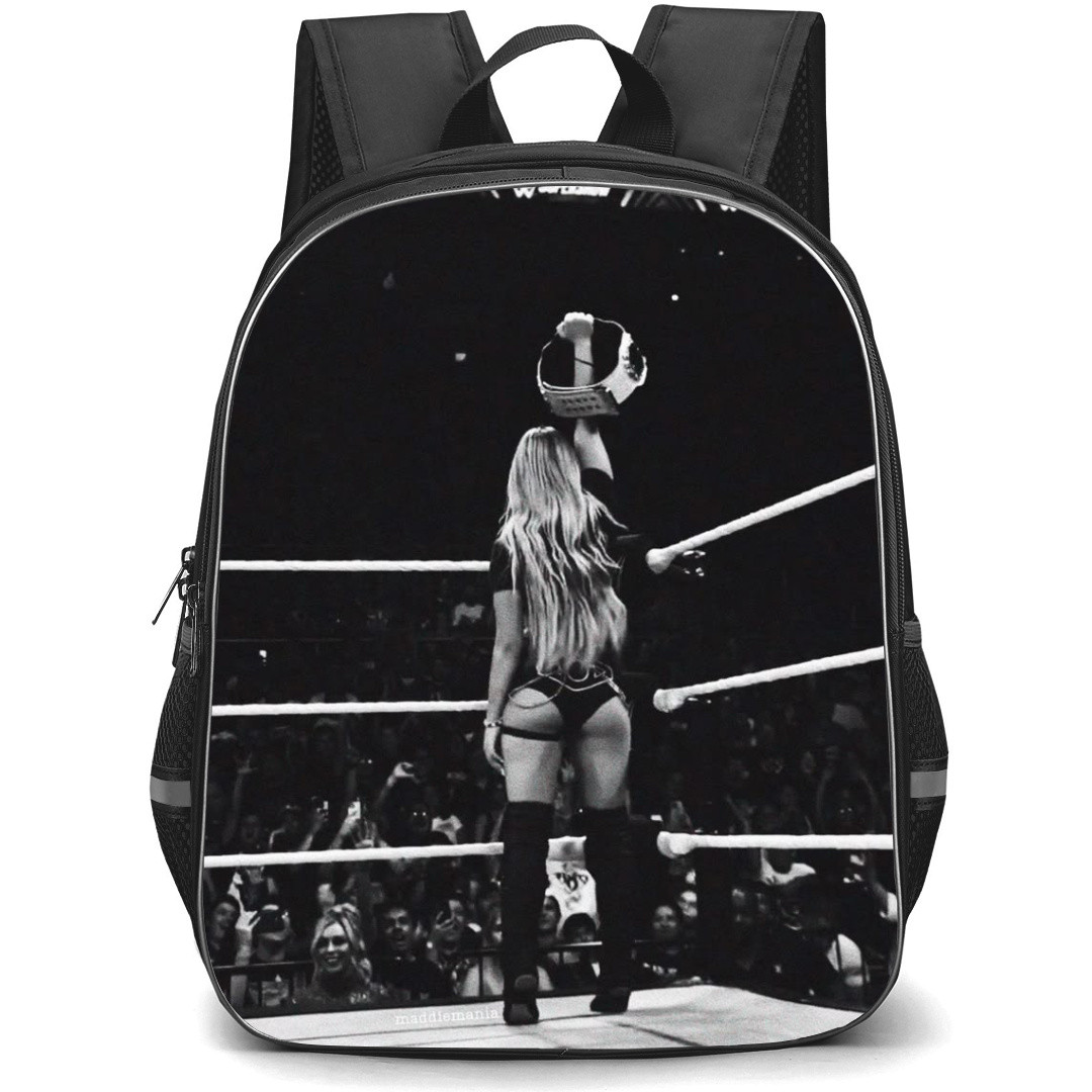 WWE Liv Morgan Backpack StudentPack - WWE Liv Morgan Dont You Forget It Grayscale Poster