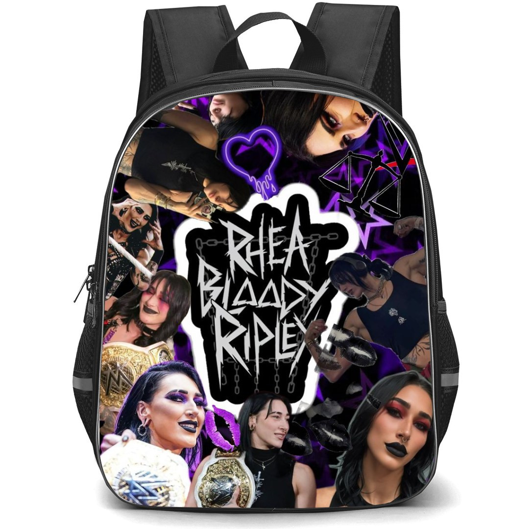 Rhea Ripley Backpack StudentPack - Rhea Ripley Fan Art Collage Poster