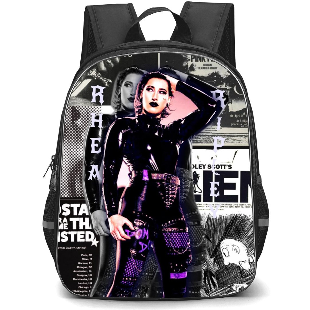 Rhea Ripley Backpack StudentPack - Rhea Ripley Legend Standing On Grayscale Paper Background Sticker