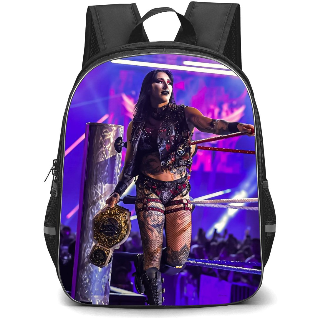Rhea Ripley Backpack StudentPack - Rhea Ripley Women World Champion Poster
