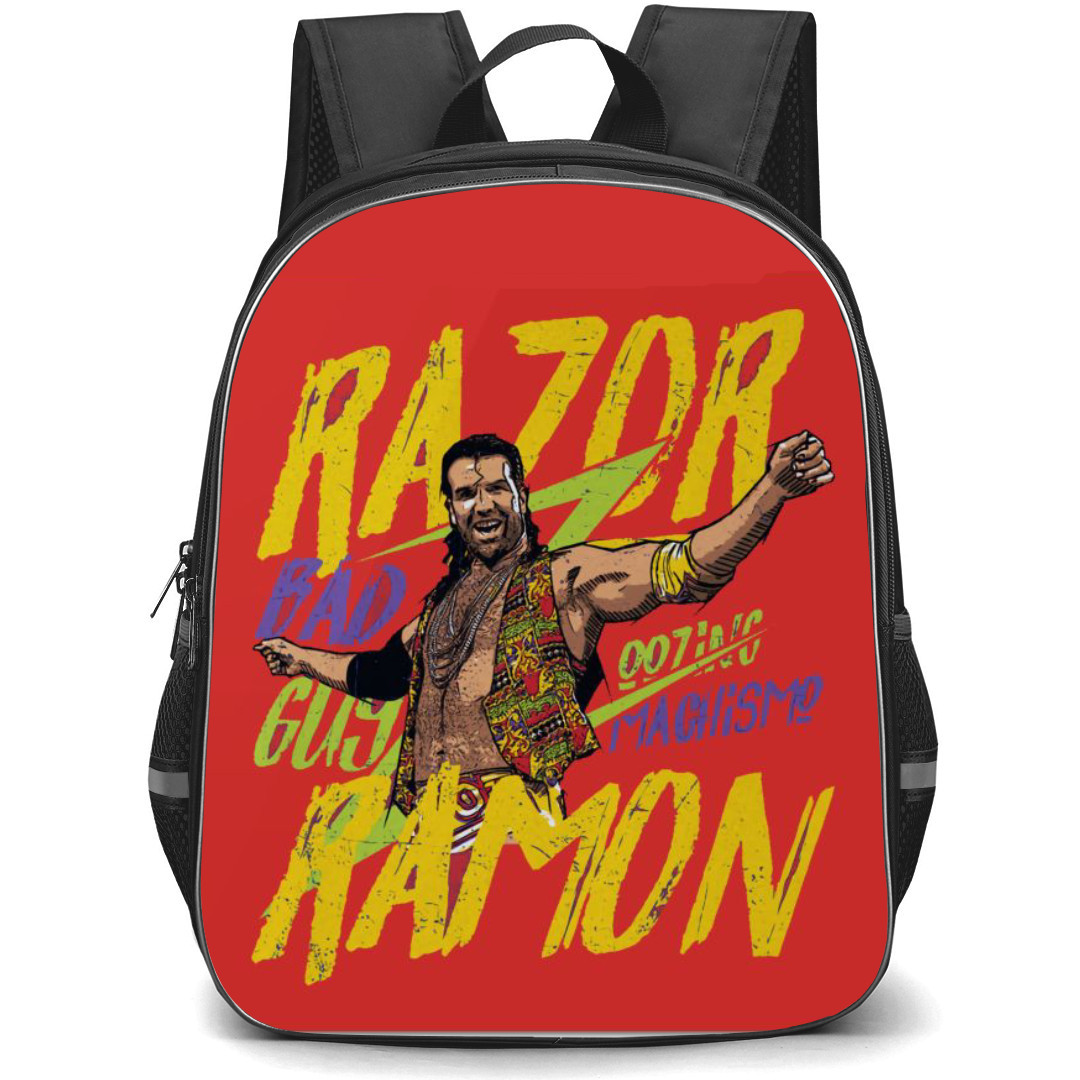 WWE Razor Ramon Backpack StudentPack - Oozing Machismo Retro Poster