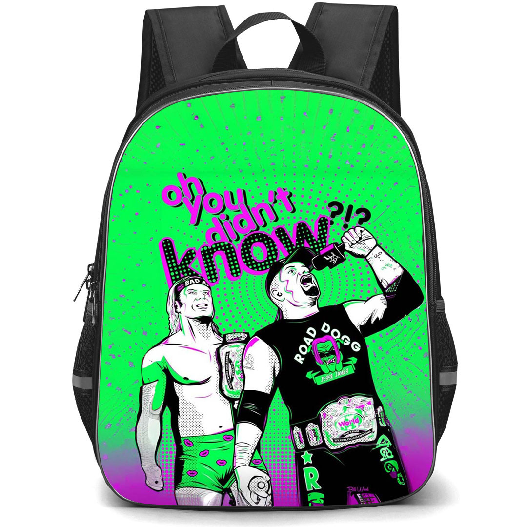 WWE Road Dogg Backpack StudentPack - Road Dogg Oh You Don't Know Text Art