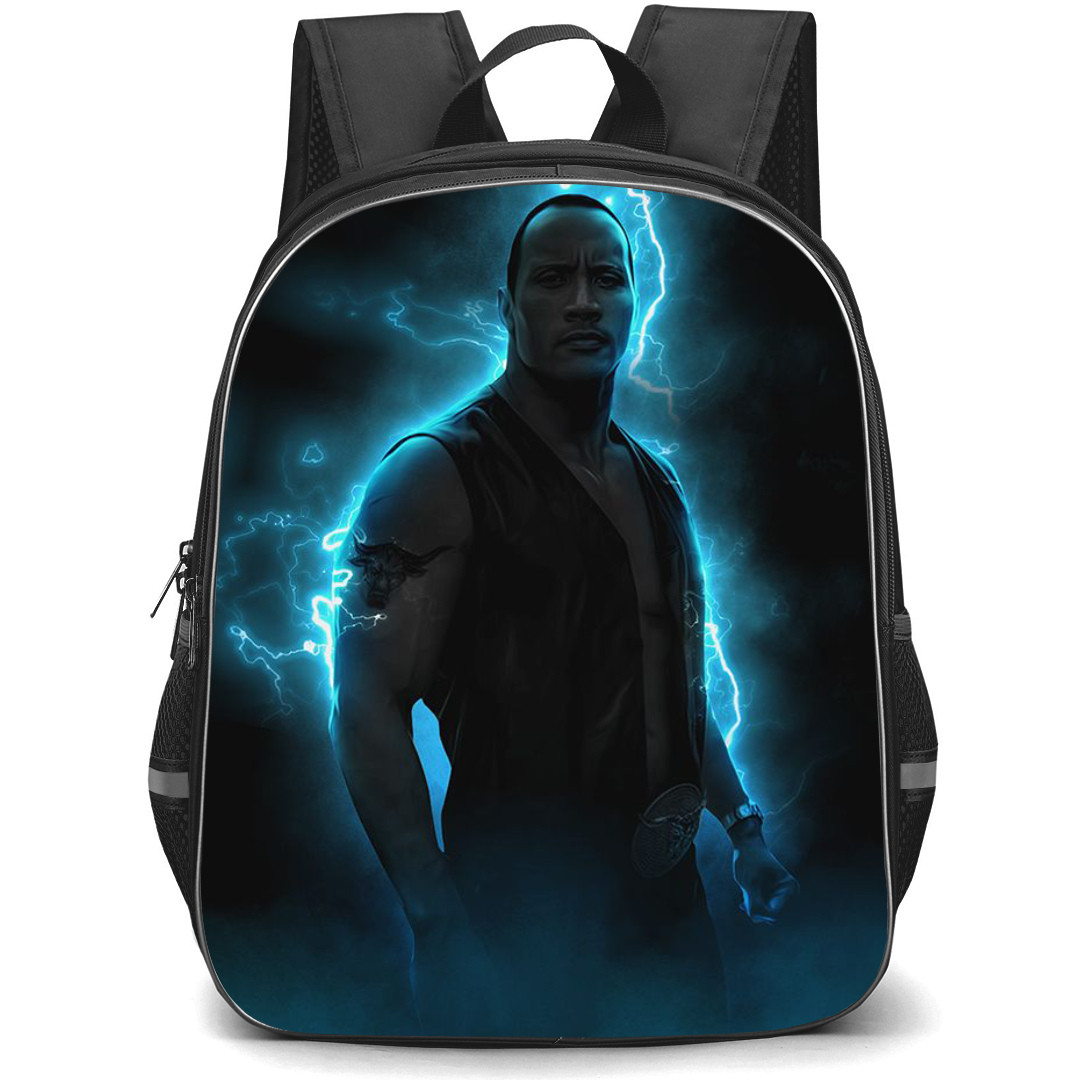 WWE The Rock Backpack StudentPack - The Rock Thunder Illustration Black Background