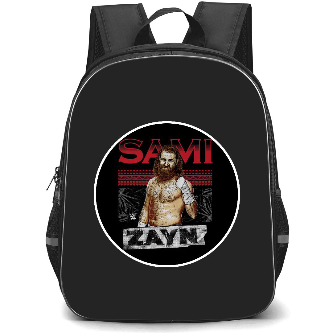 WWE Samy Zayn Backpack StudentPack - Samy Zayn Sticker Art