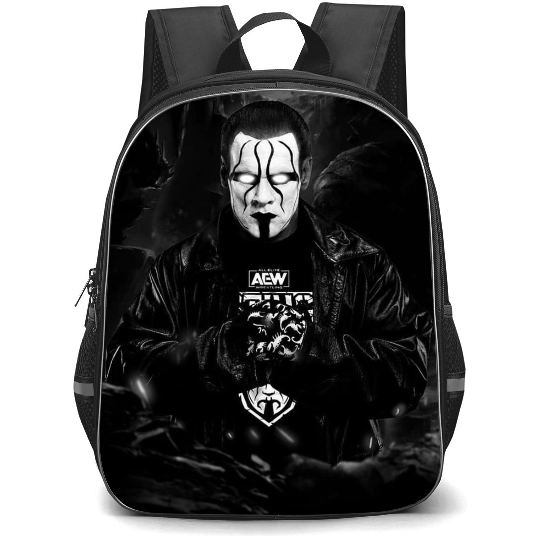 WWE Sting Backpack StudentPack - Sting Fierce Portrait Black And White