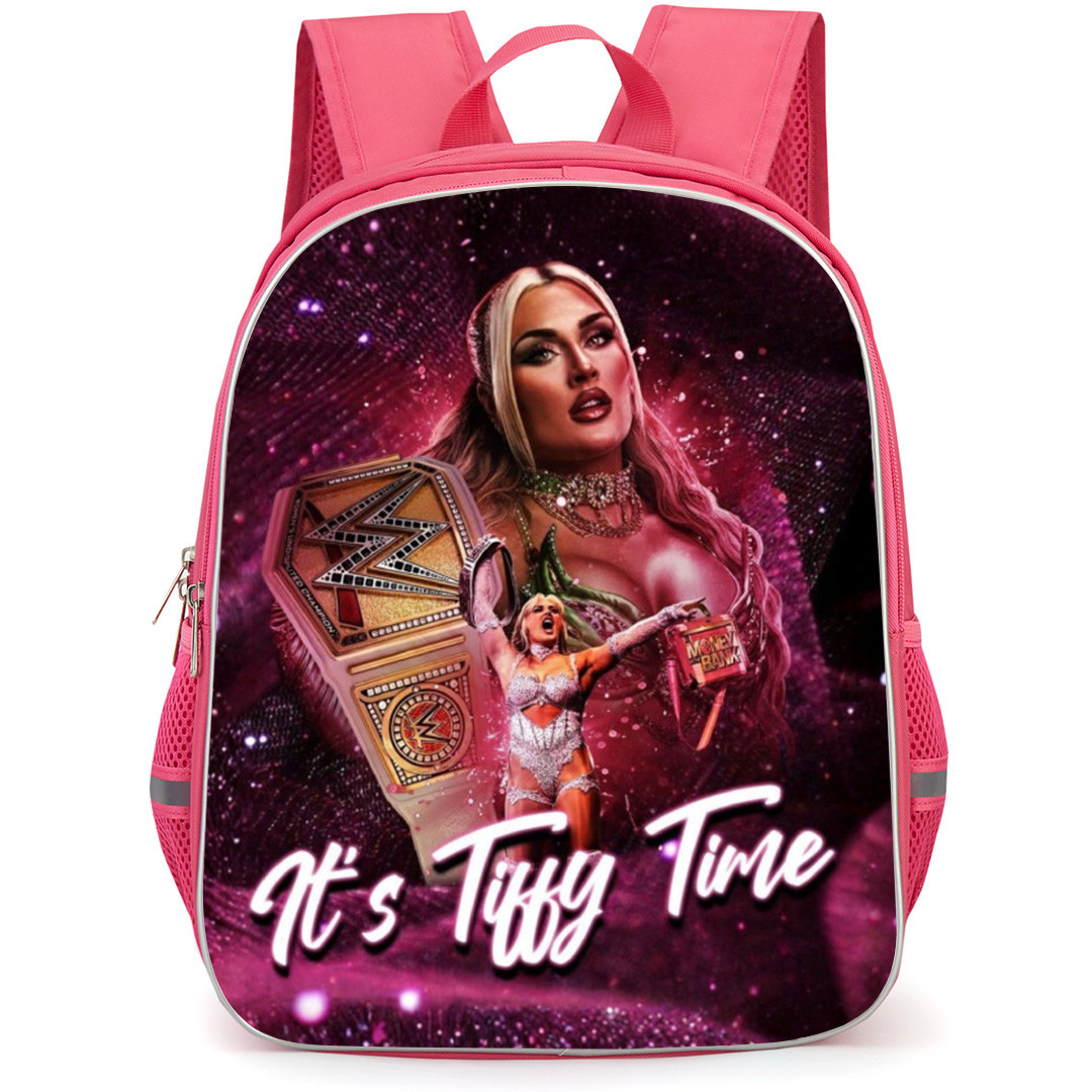WWE Tiffany Stratton Backpack School Bag StudentPack - Tiffany Stratton Tiffy Time Shouting Portrait Poster