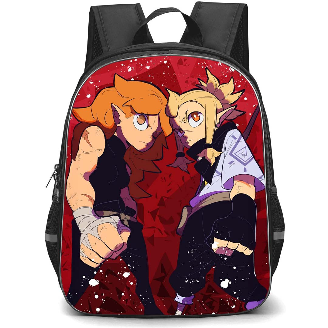 Wakfu Backpack StudentPack - Wakfu Elely And Flopin Illustration Art Poster