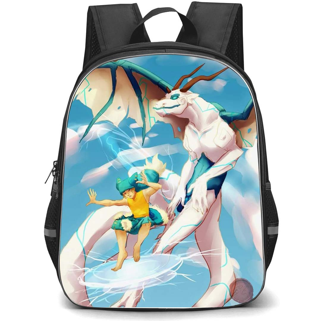 Wakfu Backpack StudentPack - Wakfu Yugo And Adamai Anime Art Poster