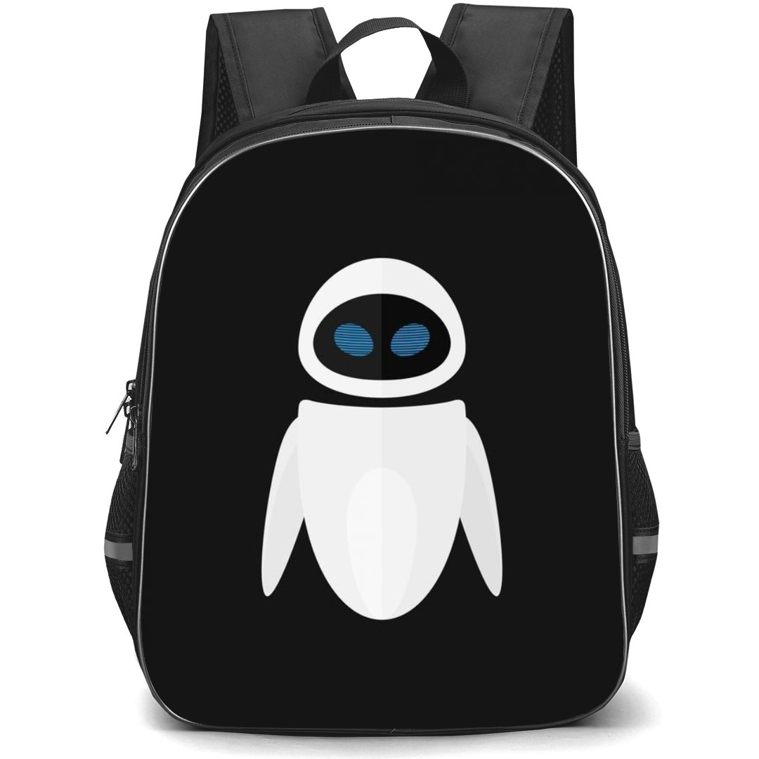 Wall E Eve Backpack StudentPack - Wall E Eve Black And White Minimalist Art