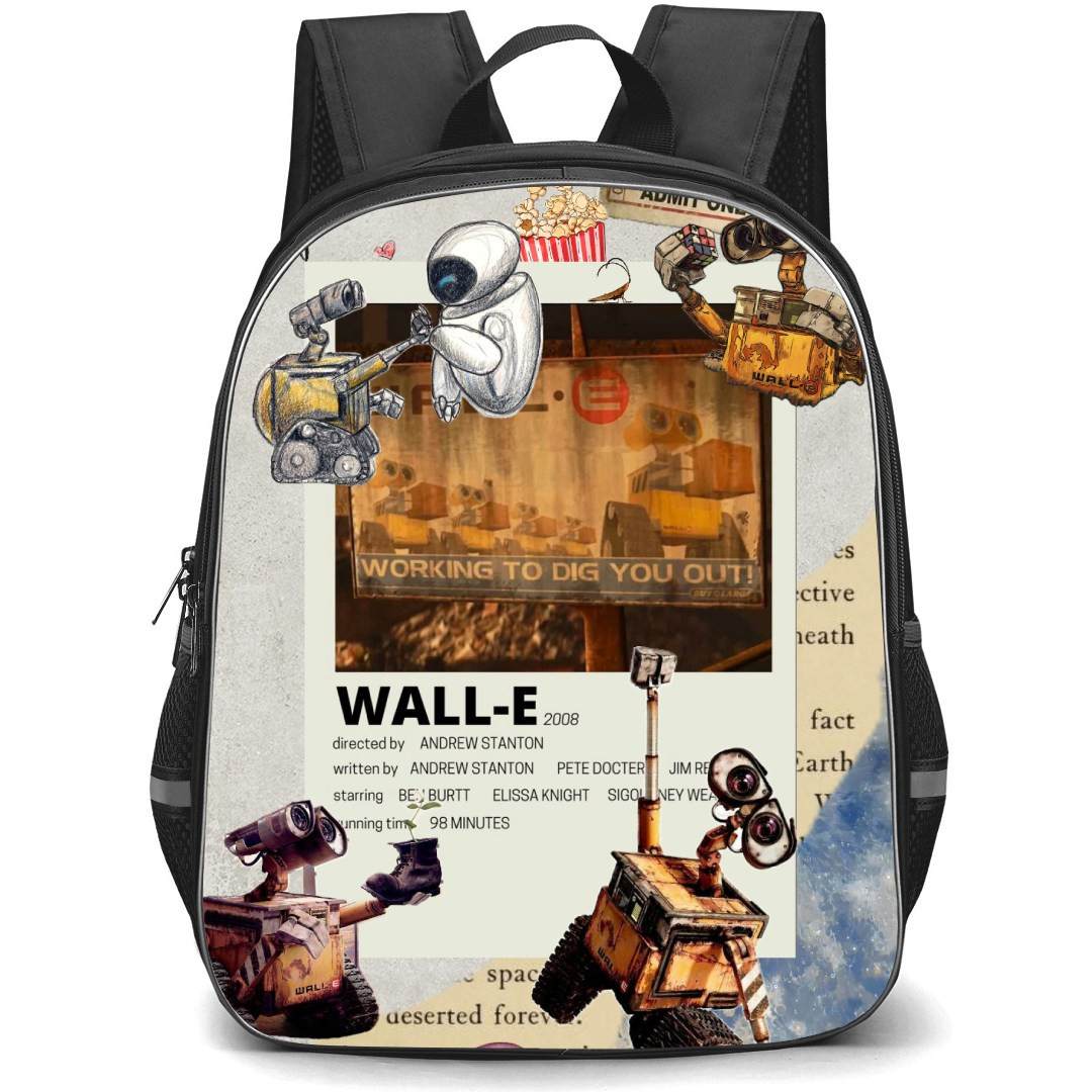 Wall E Backpack StudentPack - Wall E Working To Dig You Out Collage Poster
