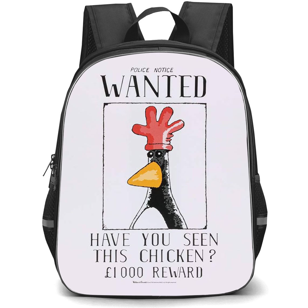 Wallace and Gromit Backpack StudentPack - Wallace and Gromit Feathers Penguest McGraw Wanted Poster