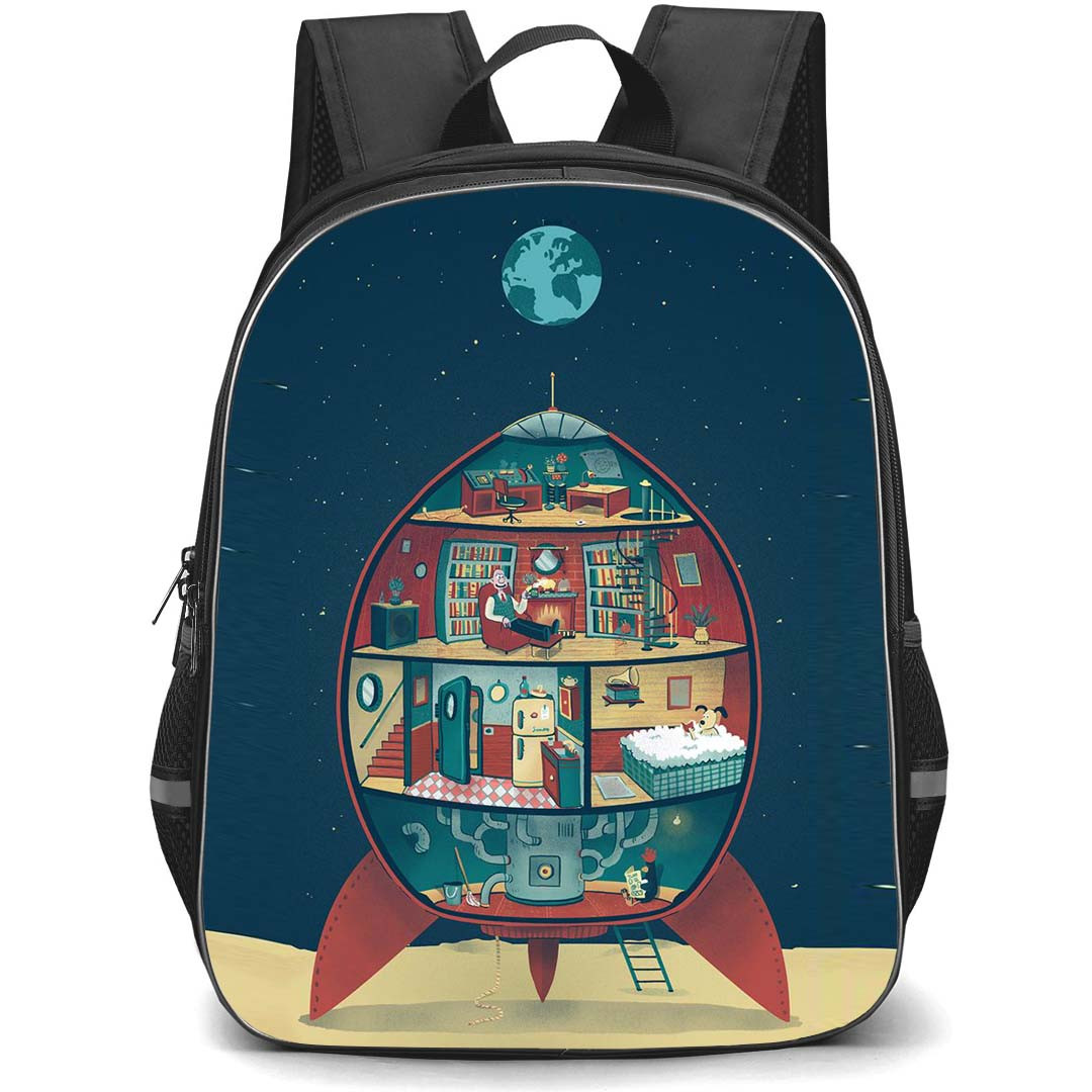 Wallace and Gromit Backpack StudentPack - Wallace and Gromit Living In Space Poster