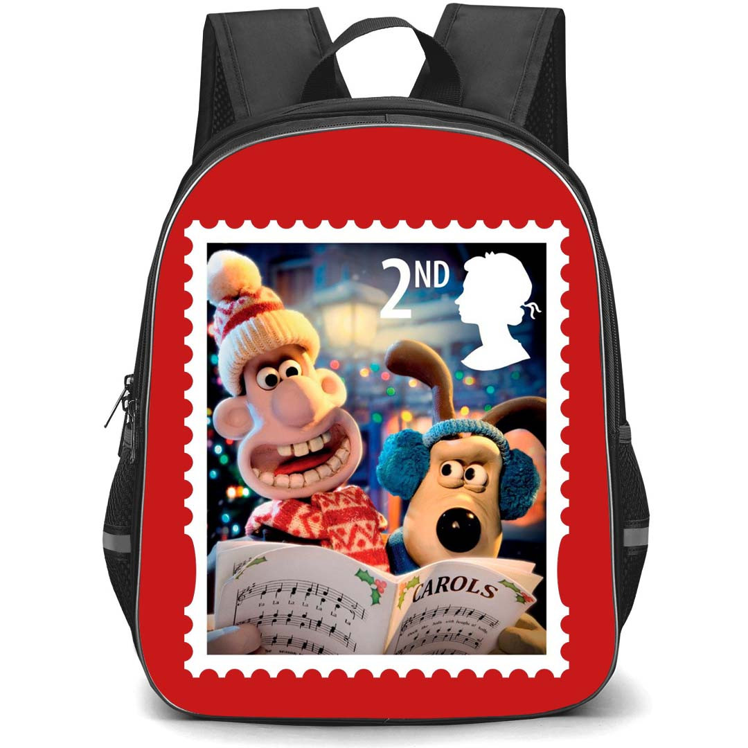 Wallace and Gromit Backpack StudentPack - Wallace and Gromit On Royal Mail Christmas Stamps Poster