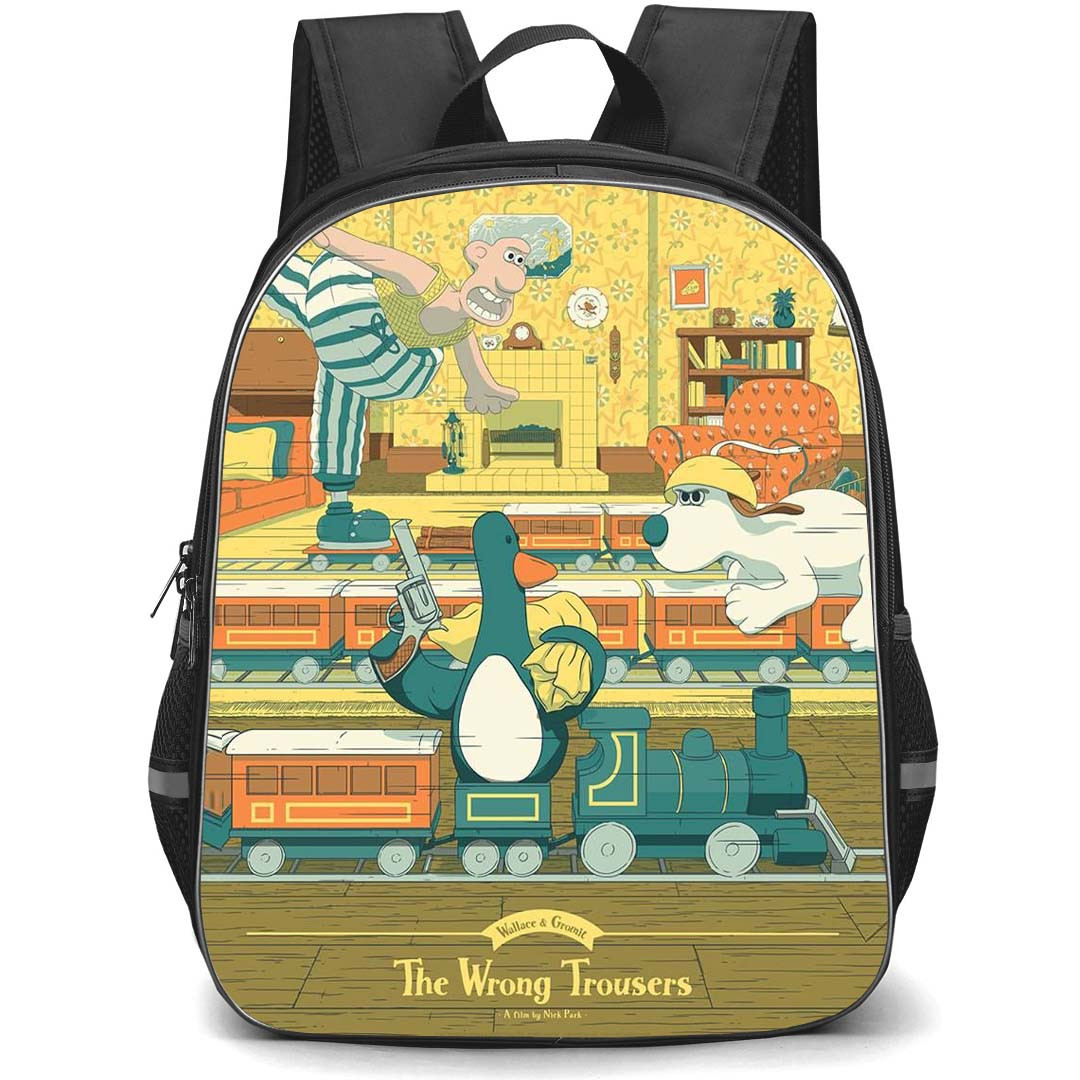 Wallace and Gromit Backpack StudentPack - Wallace and Gromit The Wrong Trousers Movie Poster